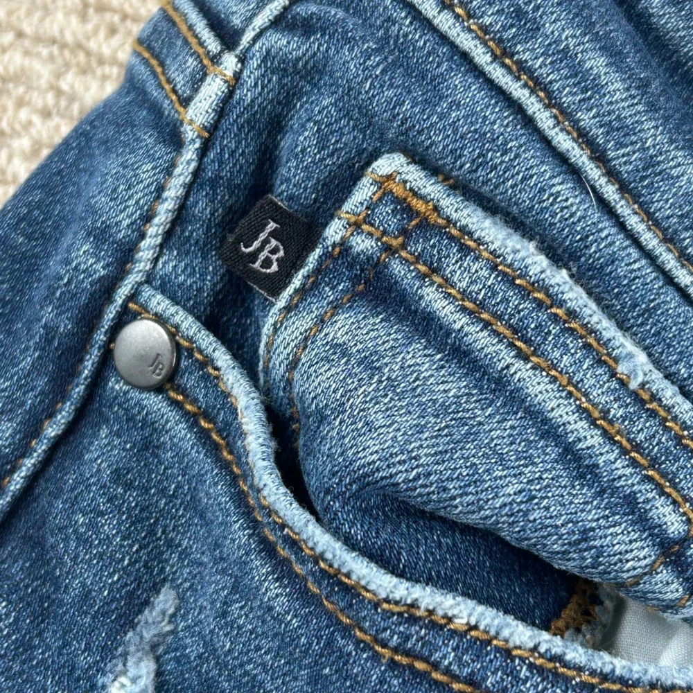 Judy Blue Boyfriend Slim Fit Jeans Womens 11/30-32 Distressed Boho Grunge Street